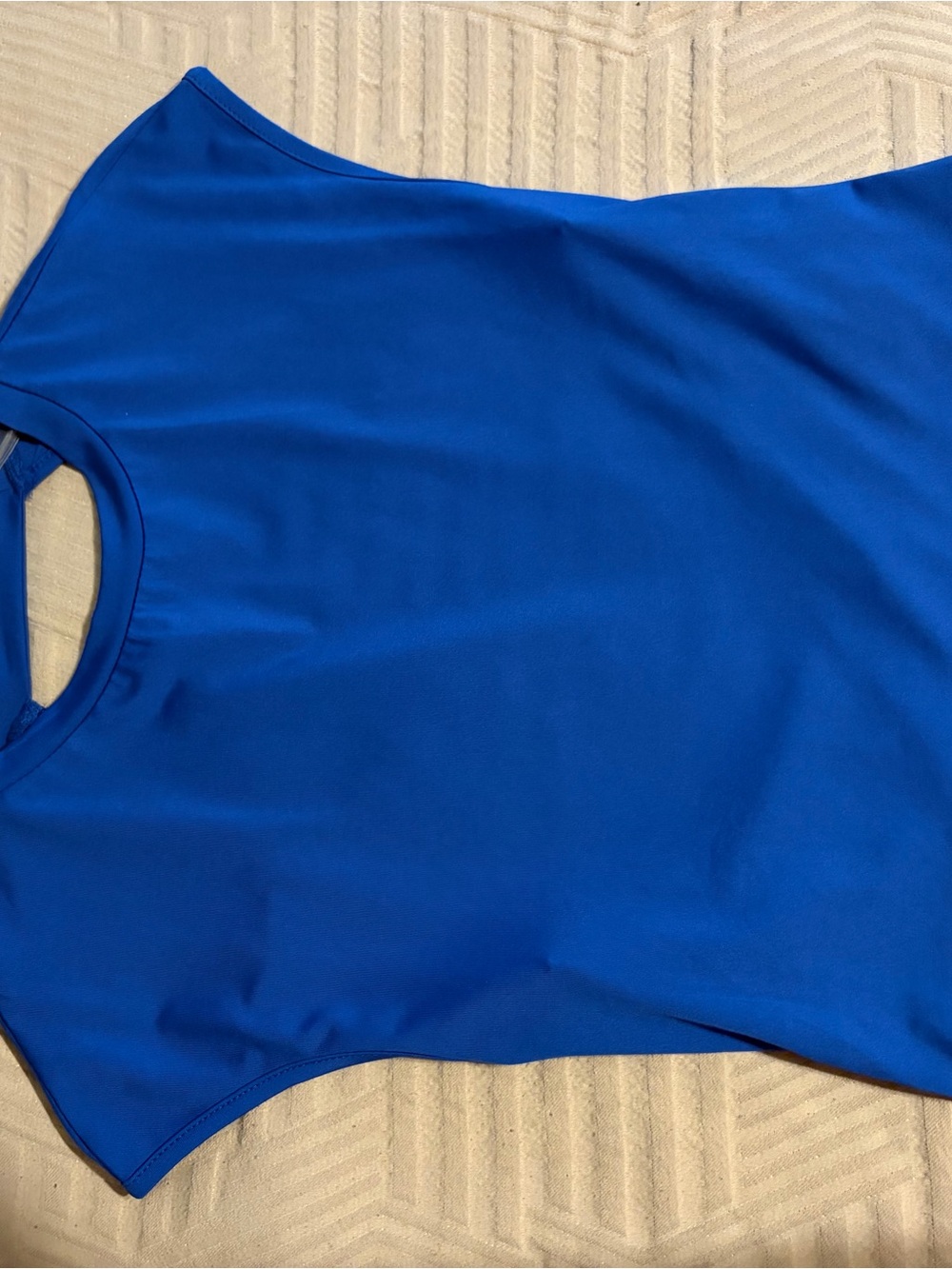 SHEIN Royal Blue Crop Top with Open Back